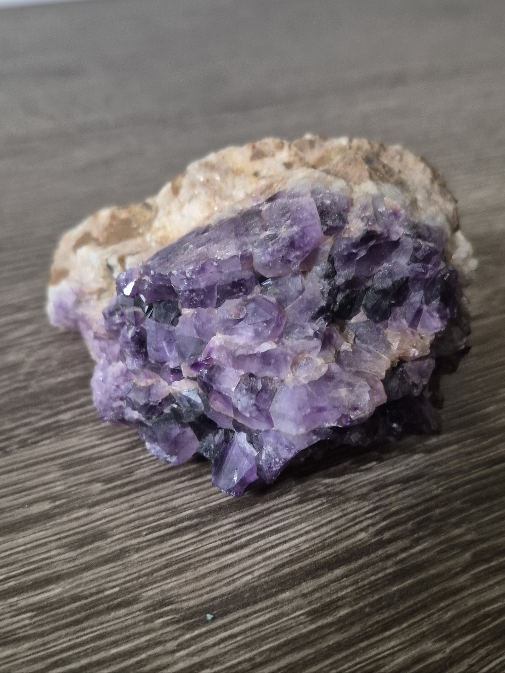 Vintage Natural Amethyst Crystal Geode Cluster